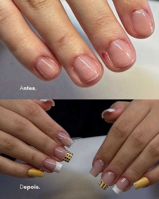 Transformação antes e depois feita pela Duda